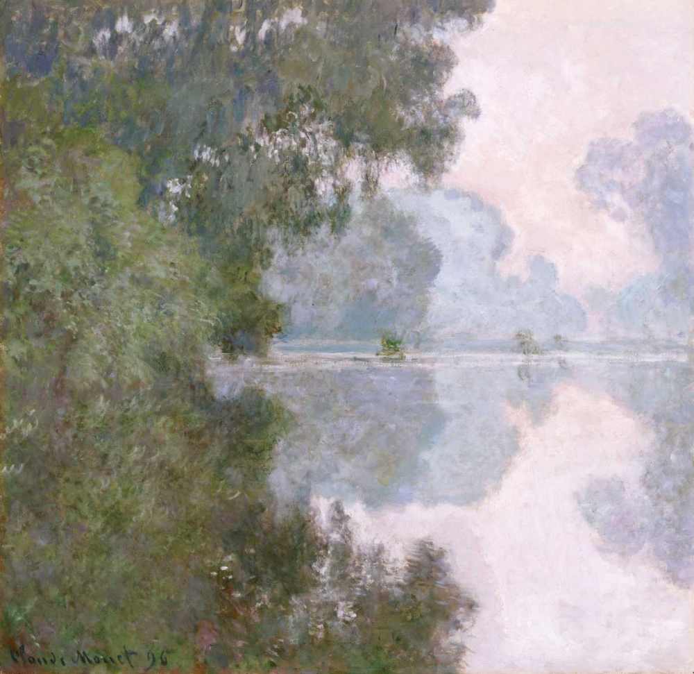 Wall Art Painting id:89032, Name: Morning on the Seine, Near Giverny, Artist: Monet, Claude