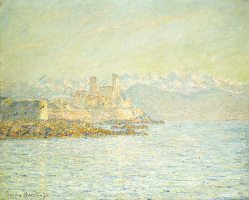 Wall Art Painting id:89036, Name: The Old Fort at Antibes, Artist: Monet, Claude