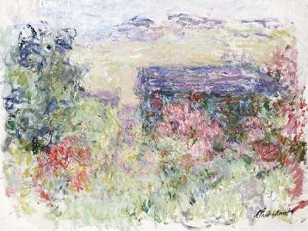 Wall Art Painting id:184931, Name: The House Through the Roses, Artist: Monet, Claude