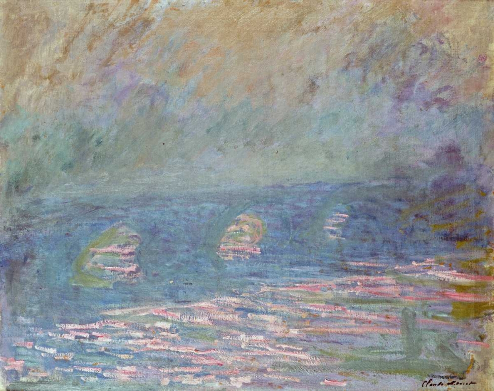 Wall Art Painting id:89089, Name: Waterloo Bridge, Artist: Monet, Claude