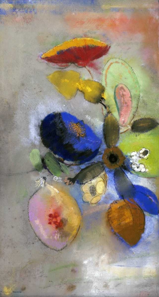 Wall Art Painting id:89133, Name: Flowers, Artist: Redon, Odilion