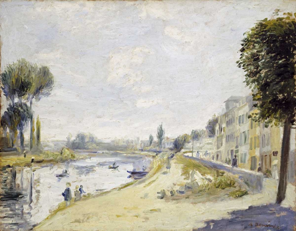 Wall Art Painting id:89151, Name: The Banks of the Seine, Artist: Renoir, Pierre-Auguste
