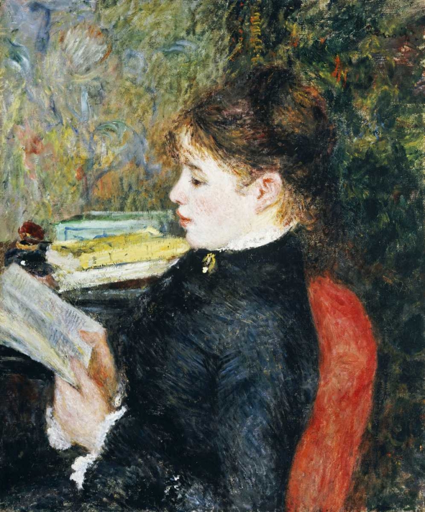 Wall Art Painting id:89157, Name: The Reader, Artist: Renoir, Pierre-Auguste
