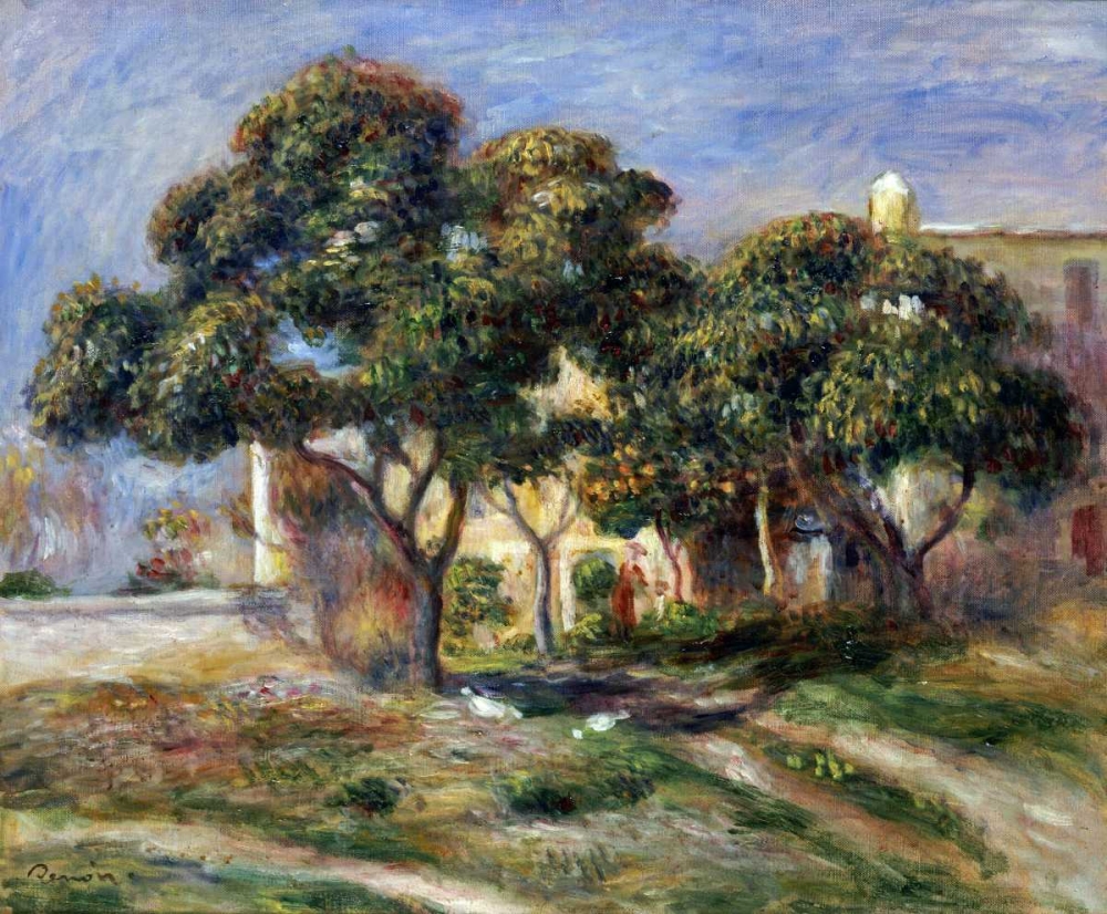 Wall Art Painting id:89162, Name: The Medlar Trees, Artist: Renoir, Pierre-Auguste