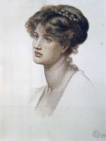 Wall Art Painting id:184984, Name: Portrait of Mrs. William J. Stillman, Artist: Rossetti, Dante Gabriel