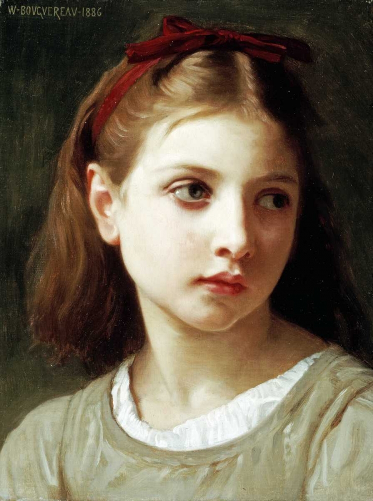 Wall Art Painting id:89411, Name: Une Petite Fille, Artist: Bouguereau, William-Adolphe