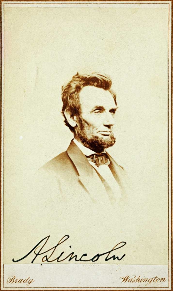 Wall Art Painting id:89412, Name: Abraham Lincoln, 1864, Artist: Brady, Mathew B.