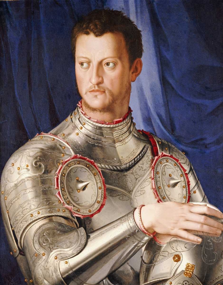 Wall Art Painting id:89414, Name: Portrait of Duke Cosimo I De Medici, Artist: Bronzino, Agnolo