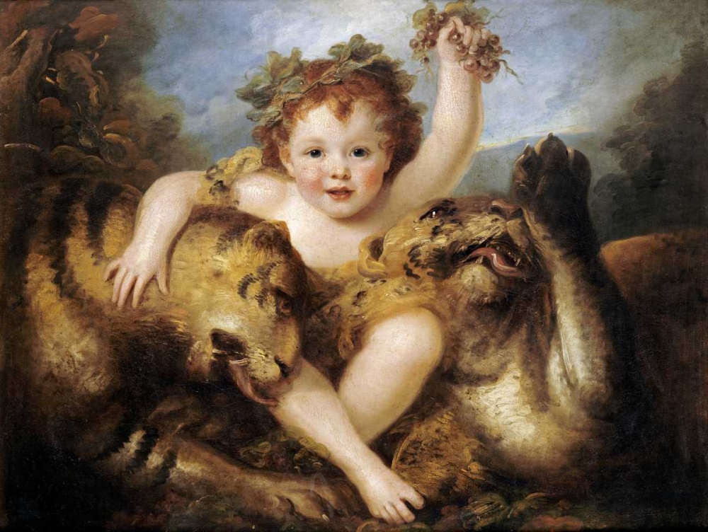 Wall Art Painting id:89466, Name: The Infant Bacchus, Artist: Cosway, Maria