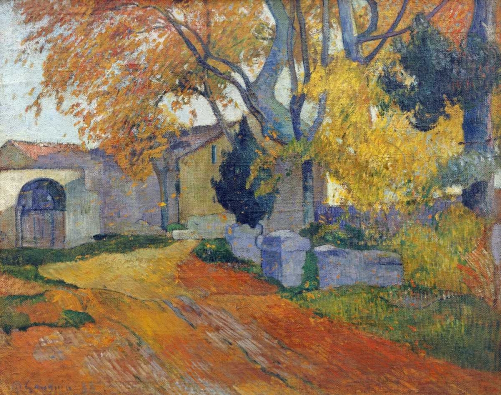 Wall Art Painting id:89586, Name: LAllee Des Alyscamps, Artist: Gauguin, Paul