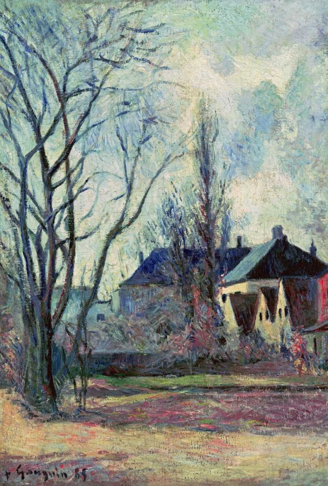 Wall Art Painting id:89589, Name: Winter Landscape at Copenhagen, Artist: Gauguin, Paul