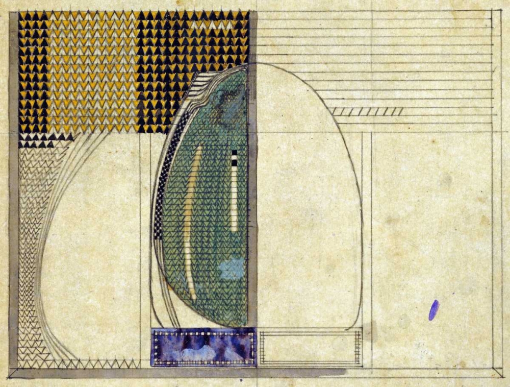 Wall Art Painting id:89783, Name: Design, 1916 For W.J Bassett-Lowke Esq, Artist: Mackintosh, Charles Rennie