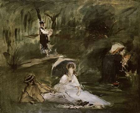 Wall Art Painting id:185342, Name: Under the Trees, Artist: Manet, Edouard