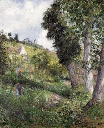 Wall Art Painting id:185391, Name: Landscape With Cabbage Near Pontoise, Artist: Pissarro, Camille