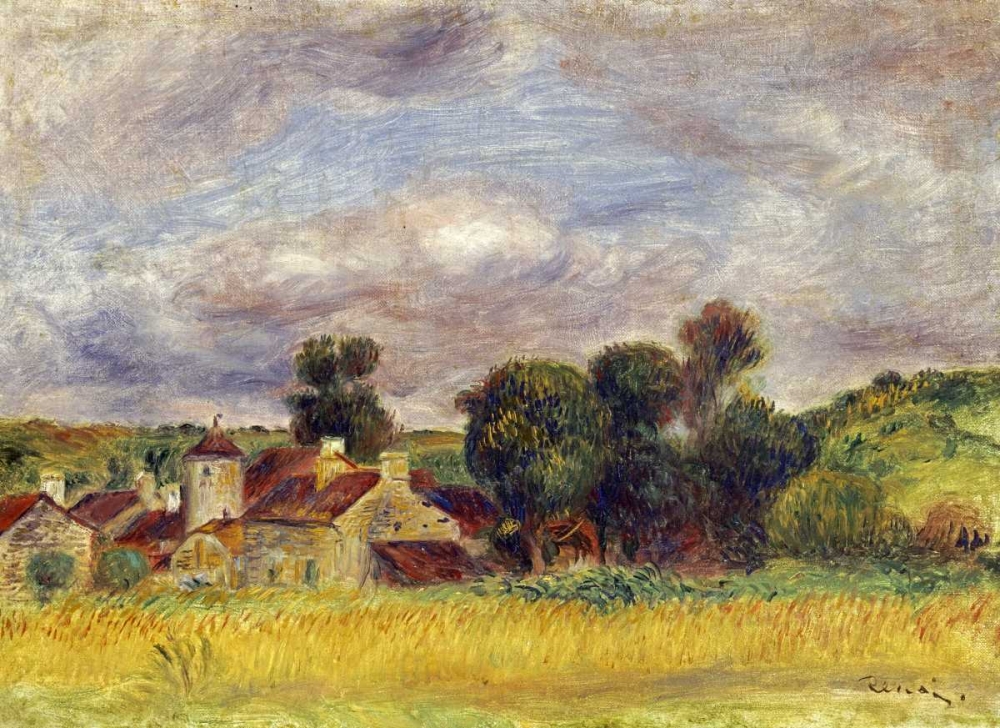 Wall Art Painting id:89942, Name: Brittany Countryside, Artist: Renoir, Pierre-Auguste