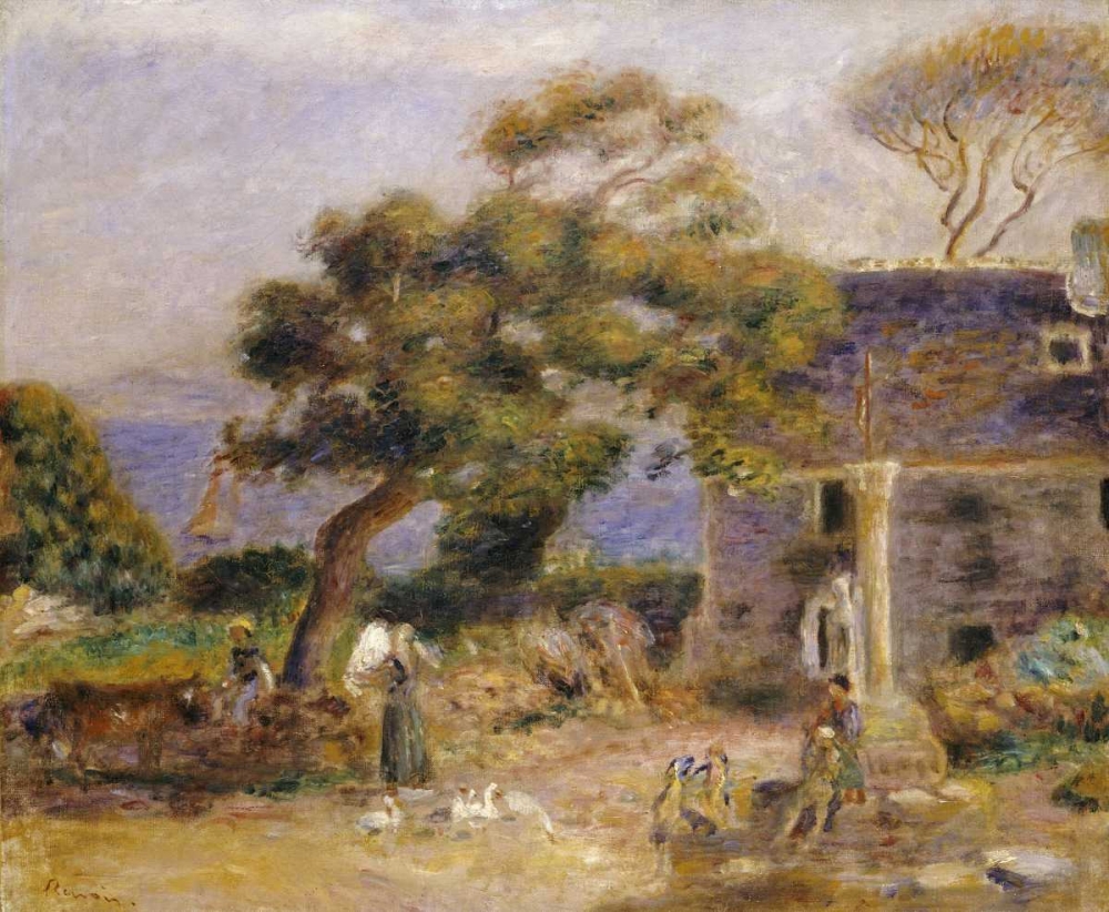 Wall Art Painting id:89946, Name: A View of Treboul, Artist: Renoir, Pierre-Auguste