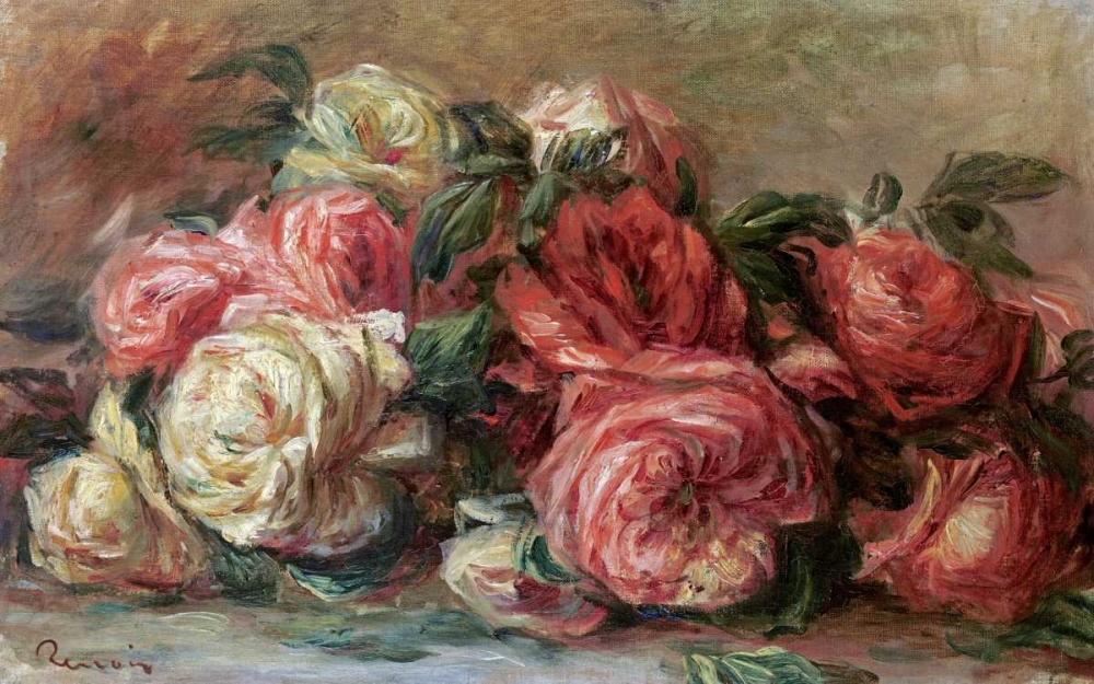 Wall Art Painting id:89947, Name: Discarded Roses, Artist: Renoir, Pierre-Auguste