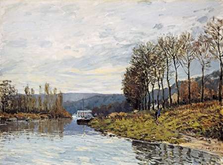 Wall Art Painting id:185462, Name: The Seine at Bougival, Artist: Sisley, Alfred