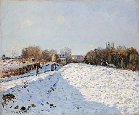 Wall Art Painting id:185463, Name: Snow at Argenteuil, Artist: Sisley, Alfred