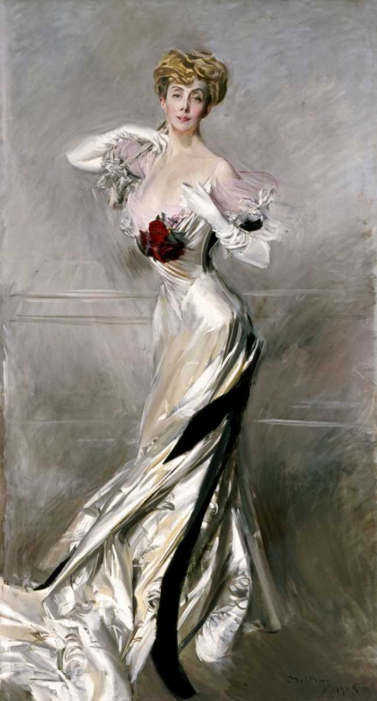 Wall Art Painting id:90230, Name: Portrait of The Countess Zichy, Artist: Boldini, Giovanni