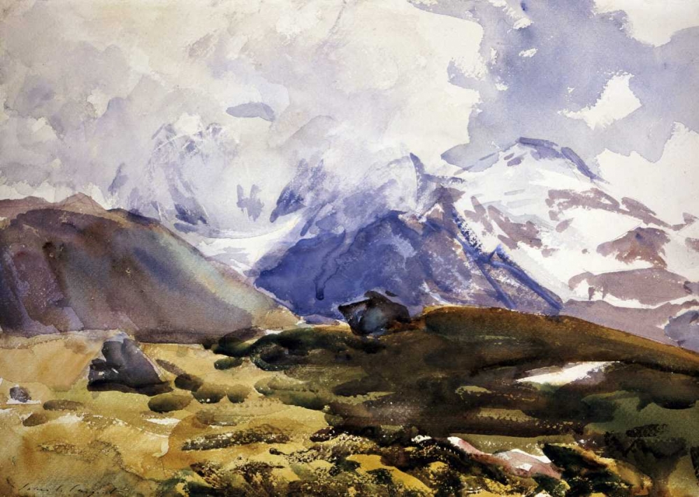 Wall Art Painting id:90598, Name: The Simplon, Artist: Sargent, John Singer