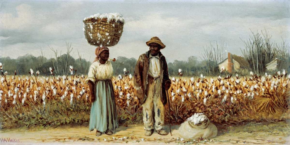 Wall Art Painting id:90668, Name: The Cotton Pickers, Artist: Walker, William Aiken