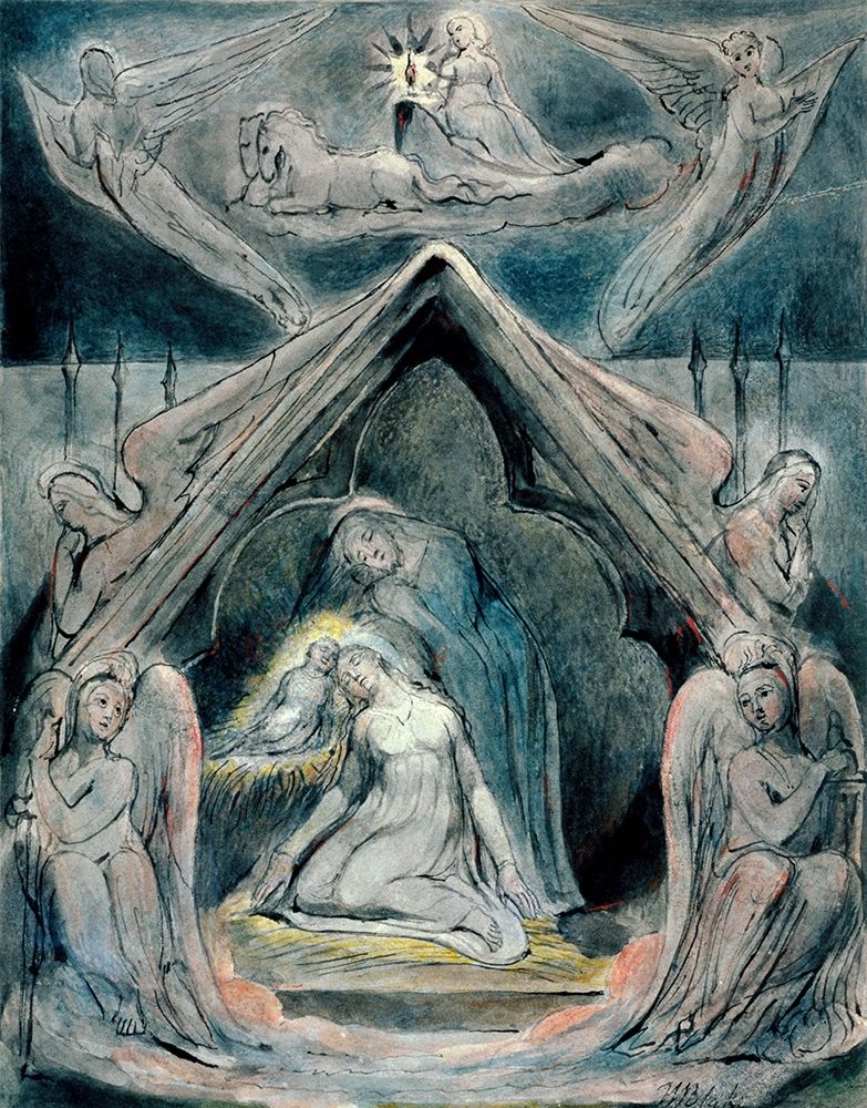Wall Art Painting id:265895, Name: A Night of Peace, Artist: Blake, William