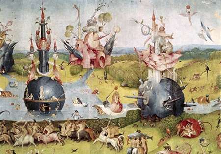 Wall Art Painting id:185888, Name: Garden of Earthly Delights - Detail Center Panel, Artist: Bosch, Hieronymus