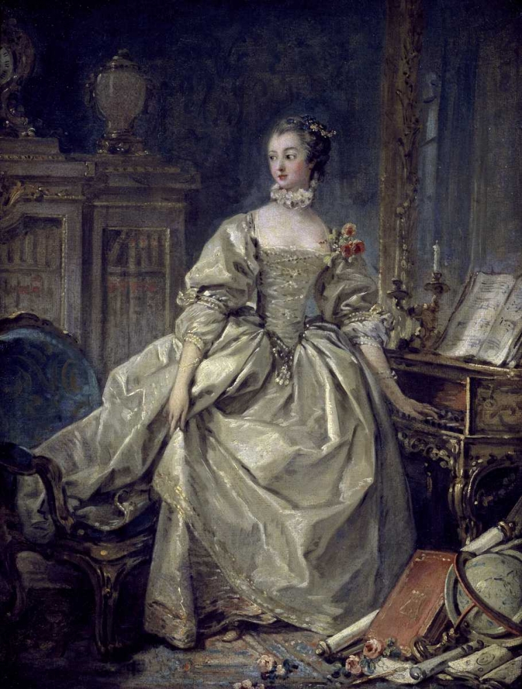 Wall Art Painting id:90770, Name: La Madame De Pompadour, Artist: Boucher, Francois