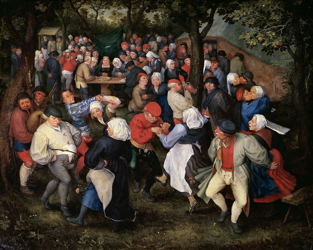 Wall Art Painting id:265967, Name: Village Celebration (II), Artist: Bruegel the Elder, Pieter
