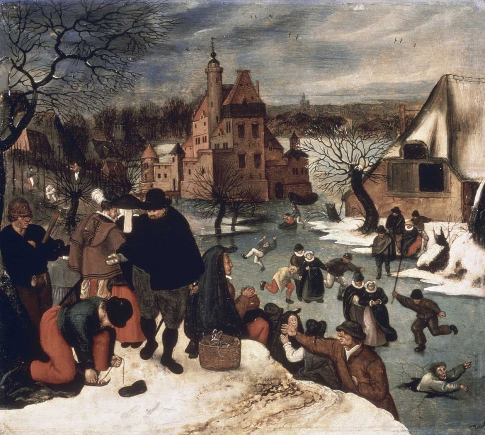 Wall Art Painting id:90789, Name: Winter Landscape #3, Artist: Bruegel, Pieter the Younger
