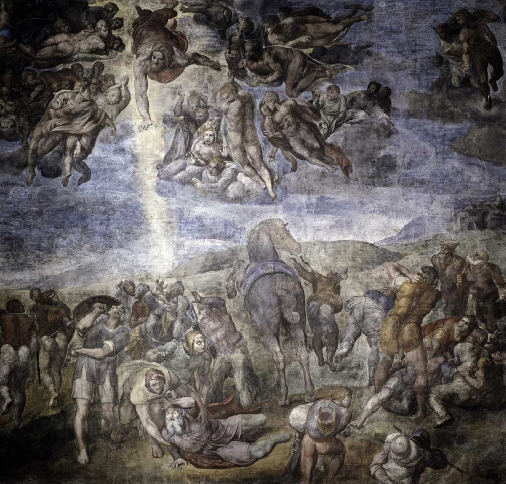 Wall Art Painting id:90795, Name: The Conversion of Saul, Artist: Michelangelo