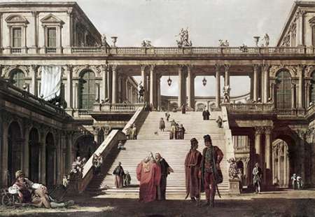 Wall Art Painting id:185913, Name: Castle Yard, Artist: Canaletto