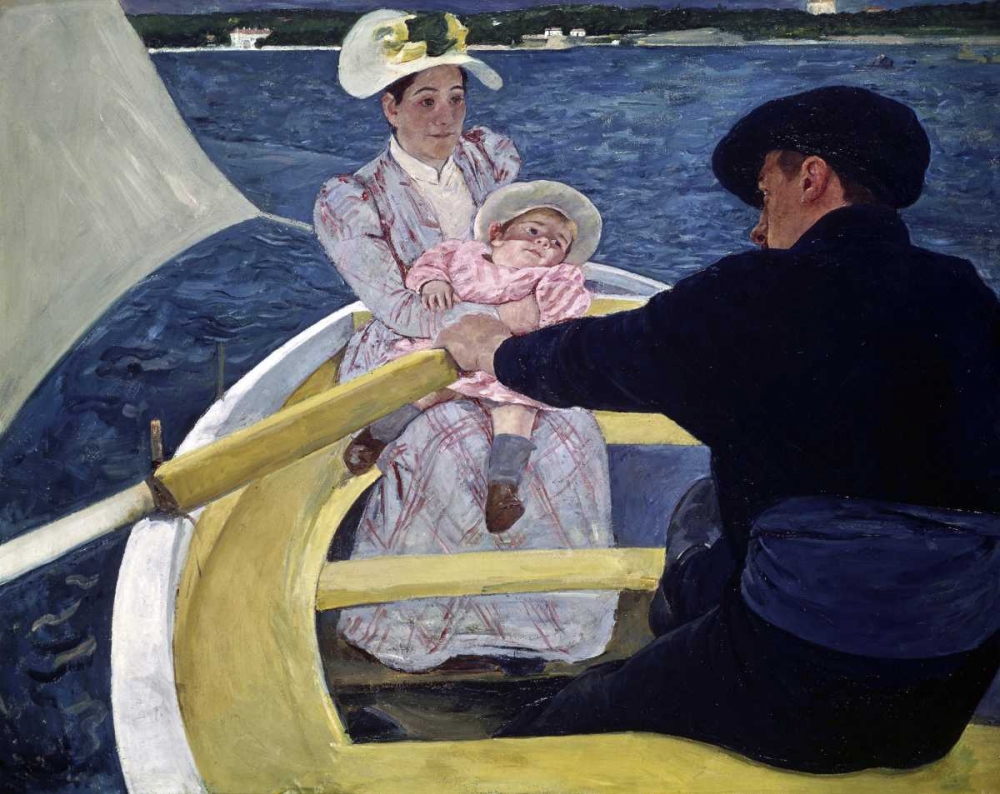 Wall Art Painting id:90818, Name: The Boating Party, Artist: Cassatt, Mary