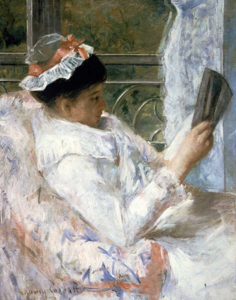 Wall Art Painting id:90819, Name: The Reader, Artist: Cassatt, Mary