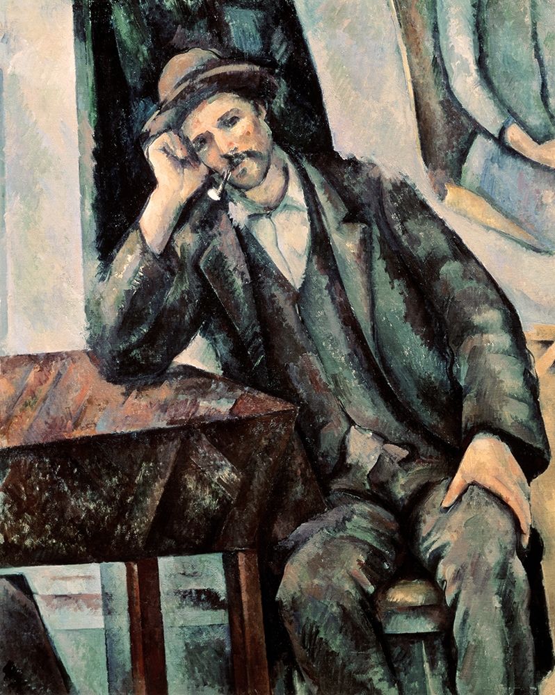 Wall Art Painting id:266120, Name: Man Smoking a Pipe, Artist: Cezanne, Paul