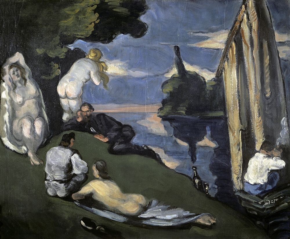 Wall Art Painting id:266121, Name: Pastoral, Artist: Cezanne, Paul