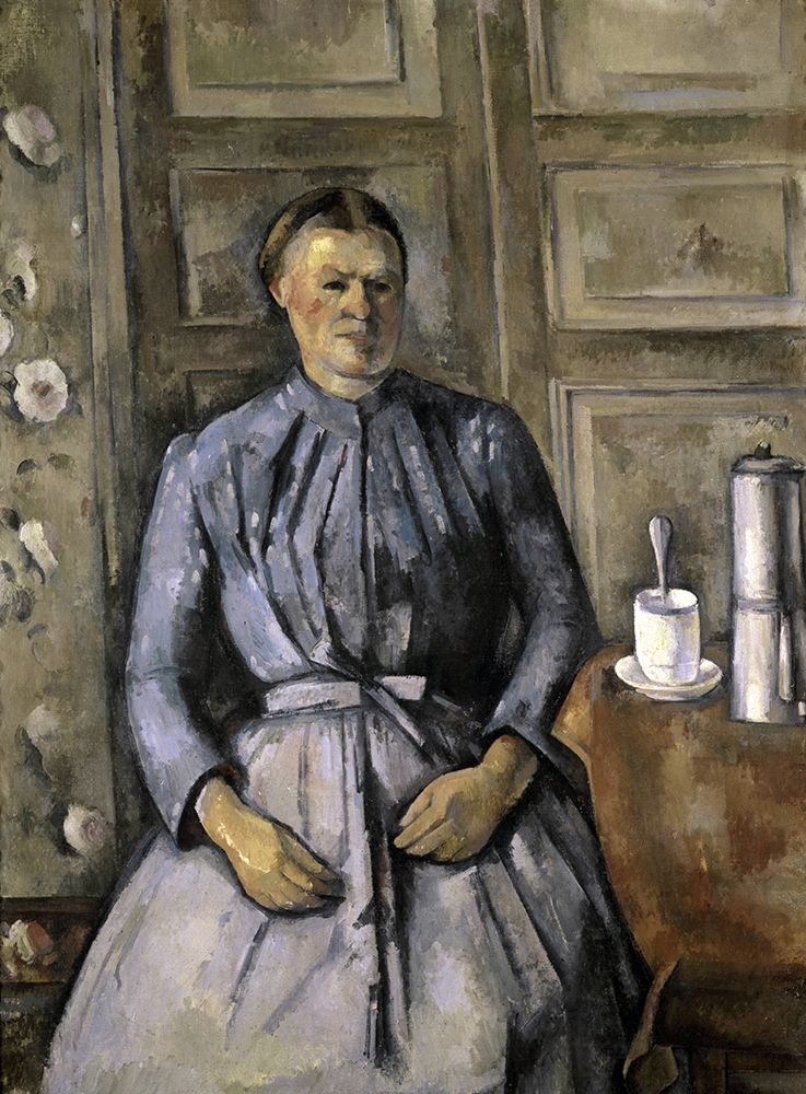 Wall Art Painting id:266132, Name: Woman at The Cafeteria, Artist: Cezanne, Paul