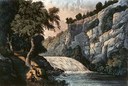 Wall Art Painting id:185974, Name: Tallulah Falls - Georgia, Artist: Ives, Currier and