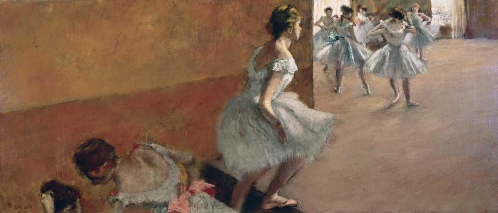 Wall Art Painting id:90953, Name: Danseuses montant un escalier, 1886-1890, Artist: Degas, Edgar