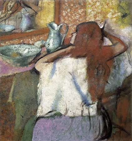 Wall Art Painting id:186018, Name: Woman at her Toilette, Artist: Degas, Edgar