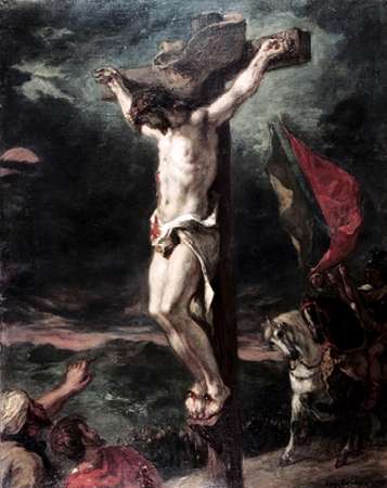 Wall Art Painting id:186029, Name: Crucifixion, Artist: Delacroix, Eugene