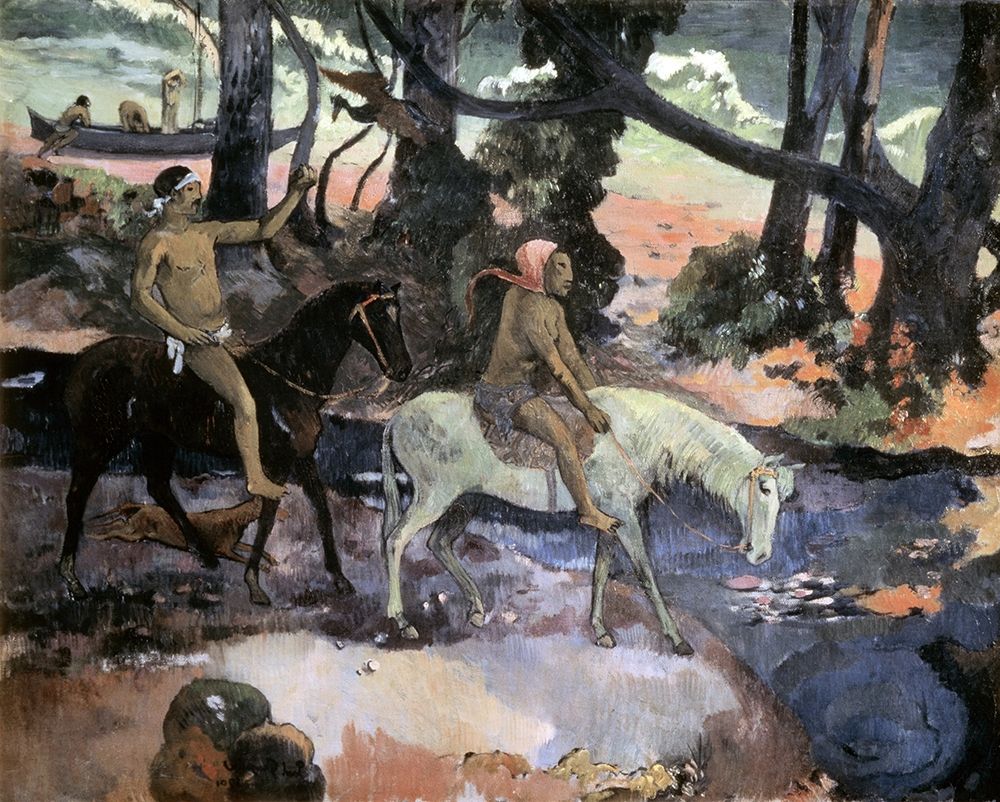 Wall Art Painting id:267336, Name: Escape Ford, Artist: Gauguin, Paul