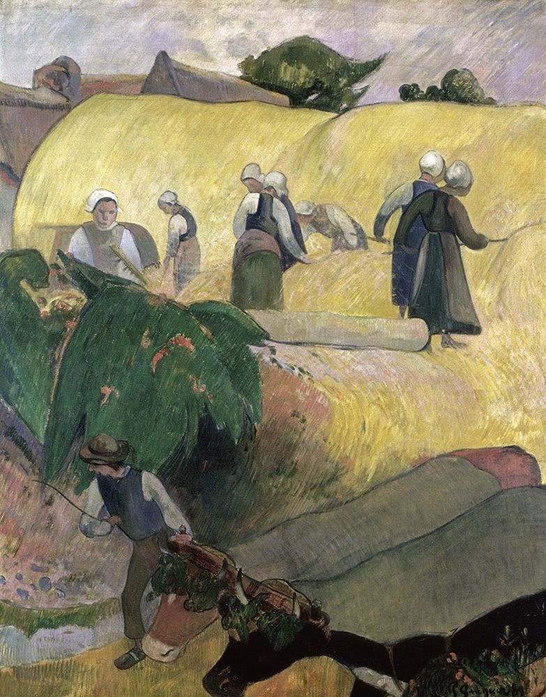 Wall Art Painting id:267339, Name: Haystacks, Artist: Gauguin, Paul