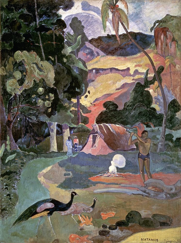 Wall Art Painting id:267344, Name: Matamoe, Artist: Gauguin, Paul