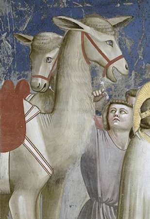 Wall Art Painting id:186153, Name: Adoration of The Magi - Detail, Artist: Giotto