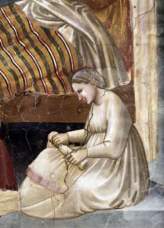 Wall Art Painting id:186156, Name: Birth of The Virgin - Detail, Artist: Giotto