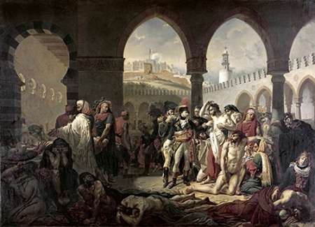 Wall Art Painting id:186190, Name: Napoleon Bonaparte Visiting The Plague Stricken at Jaffa, Artist: Gros, Antoine-Jean