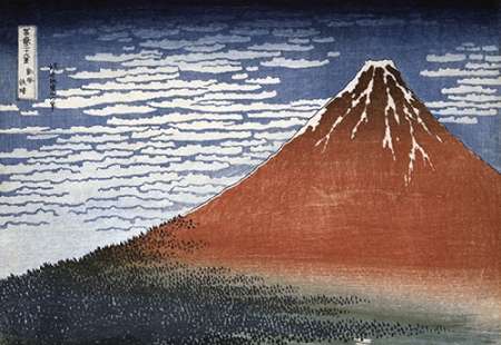 Wall Art Painting id:186215, Name: Fuji In Clear Weather, Artist: Hokusai