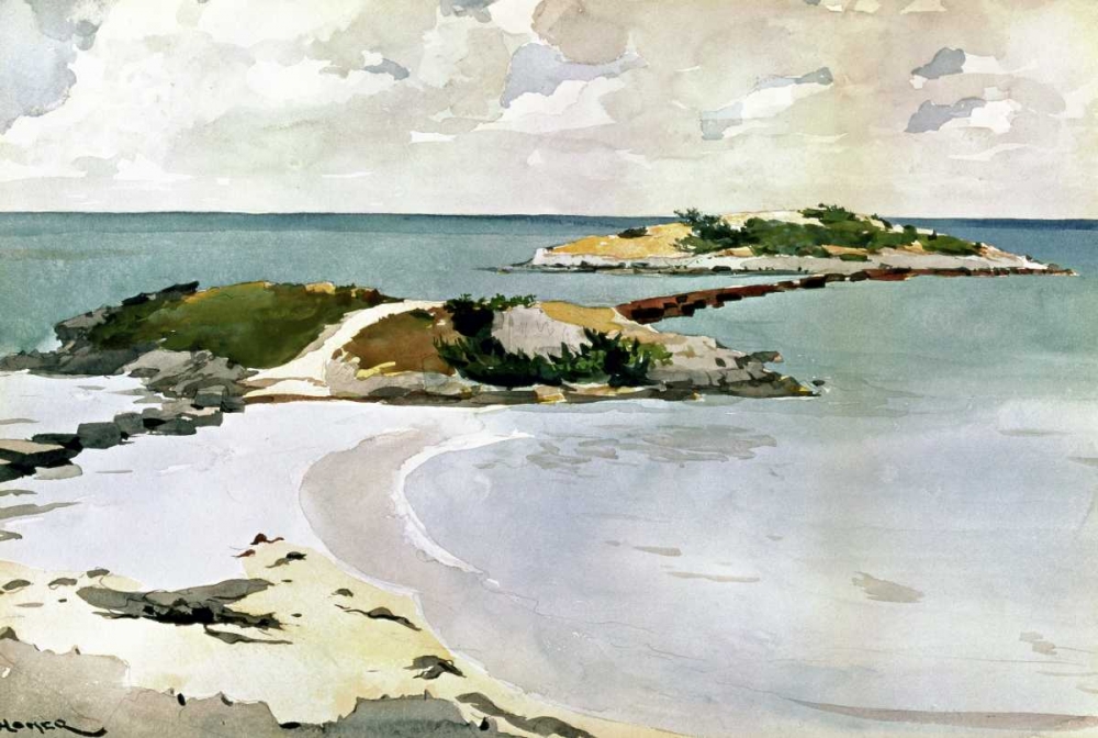 Wall Art Painting id:91168, Name: Gallows Island, Artist: Homer, Winslow